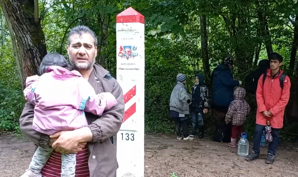Беженцы на латвийско-белорусской границе, 1 сентября 2021 года