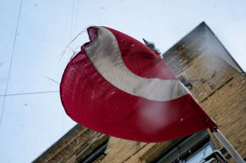 Флаг Латвии