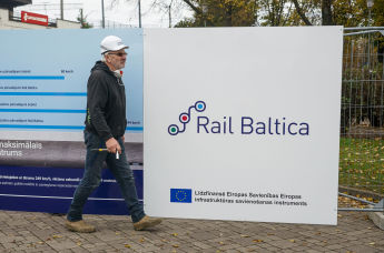Логотип новой железной дороги Rail Baltica