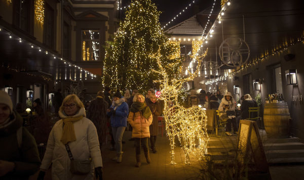 Рождественские украшения в Вильнюсе, Литва