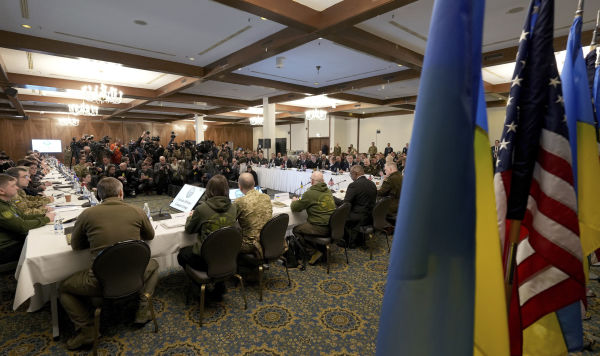 Встреча контактной группы по вопросам обороны Украины на немецкой авиабазе Рамштайн, германия, 20 января 2023