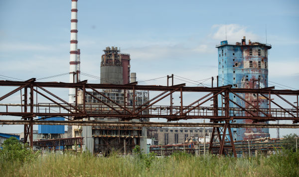 Эвакуация гражданских лиц с завода "Азот" в Северодонецке