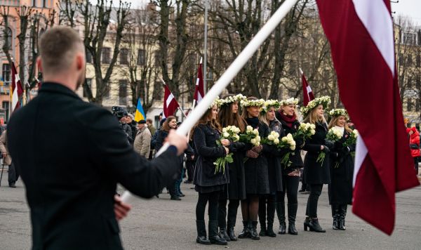 Шествие памяти легионеров СС в Риге, Латвия, 16 марта 2023