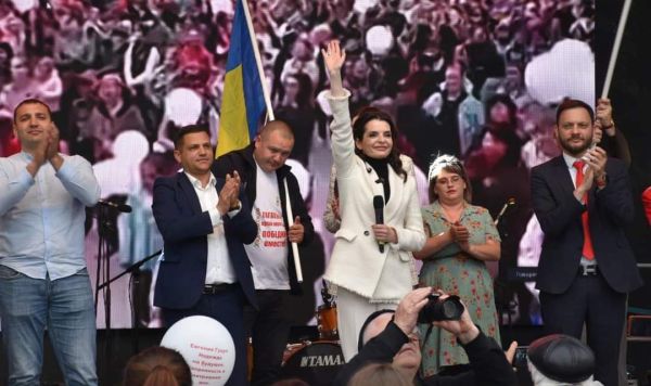 Кандидат от партии "Шор" на выборах главы Гагаузии Евгения Гуцул, Молдавия
