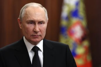 Президент РФ Владимир Путин во время обращения к гражданам России, 24 июня 2023