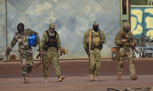 Солдаты часной военной компании на севере Мали