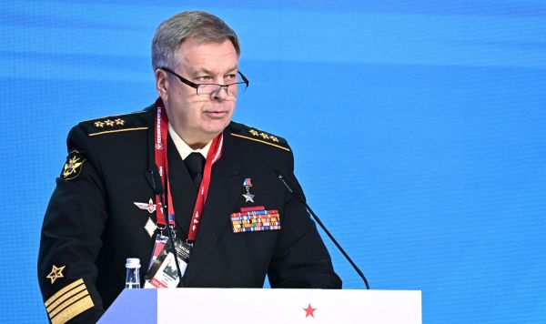 Начальник Главного управления Генерального штаба Вооружённых Сил РФ Игорь Костюков  на XI Московской конференции по международной безопасности