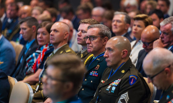 Участники 17-й Балтийской конференции по обороне в Таллине, 26 сентября 2023  