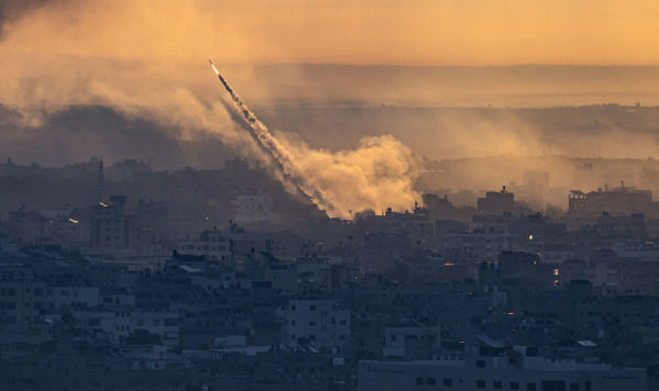 Ракеты, выпущенные по Израилю, из сектора Газа, 7 октября 2023 года