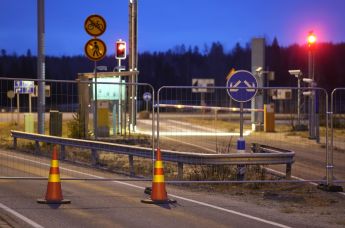 Вид на закрытое финское КПП Нуйямаа, 18 ноября 2023 год