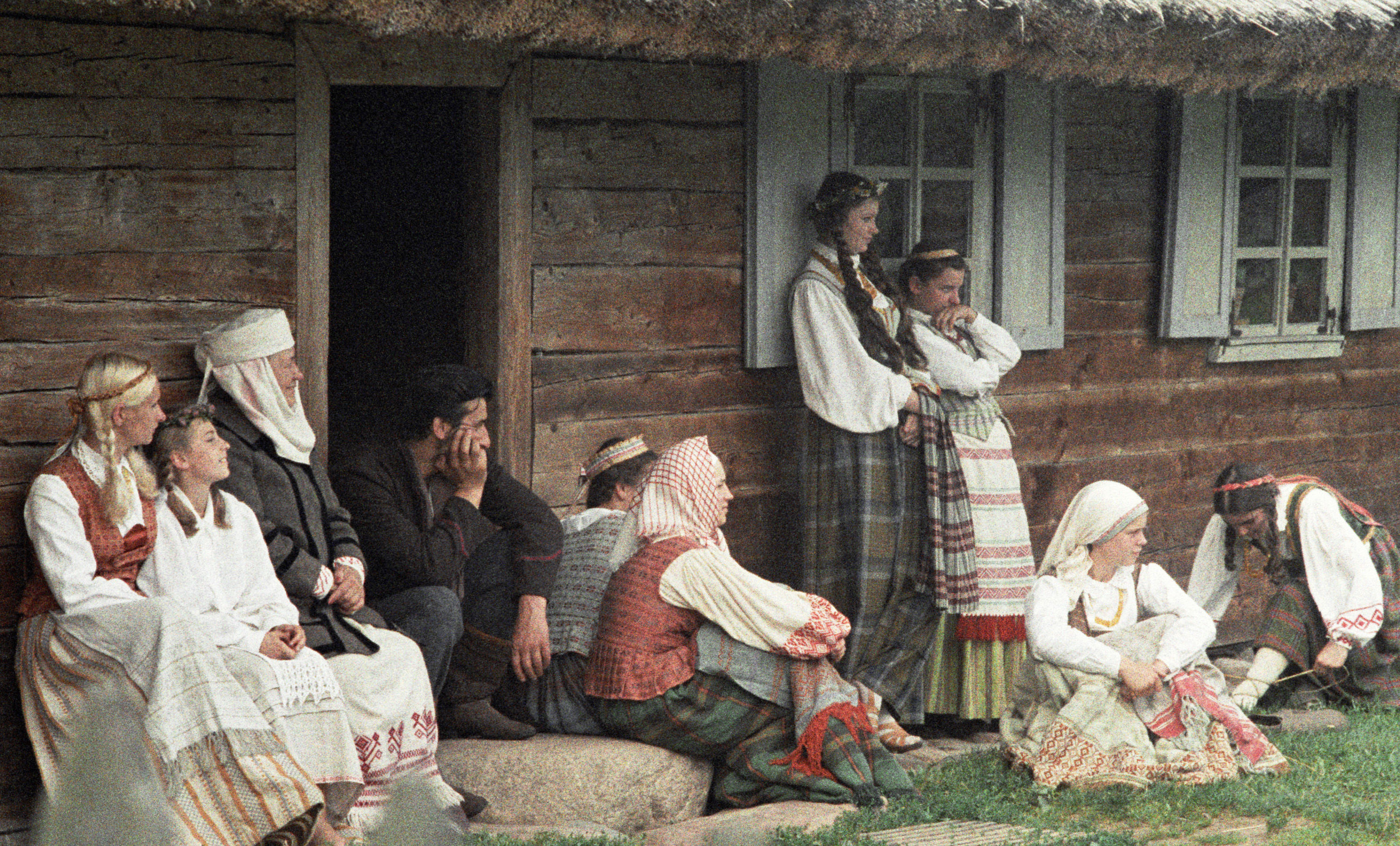 Музей народного быта Литвы под открытым небом расположен в деревне Румшишкес, Литовская ССР, 1985 год
