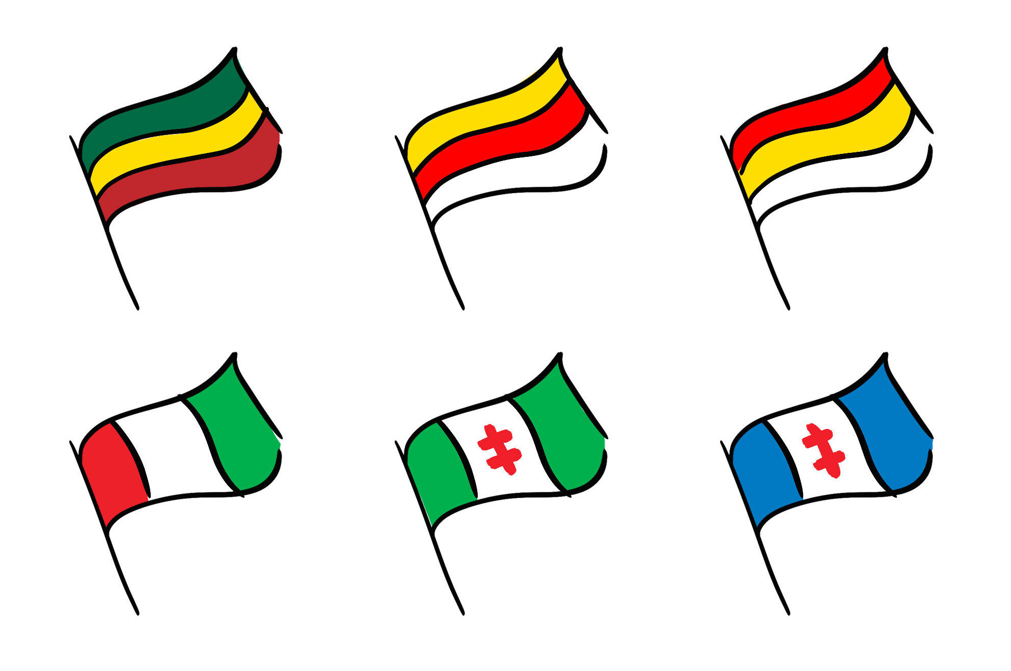 Варианты предложений по смене флага Литвы в 1936 году