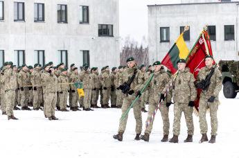 Официальное открытие нового военного городка в Рокантишкес, Литва
