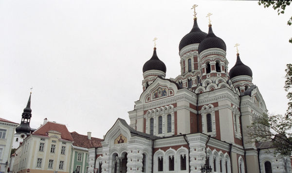 Кафедральный собор Святого князя Александра Невского, построенный в 1900 году в Таллине.