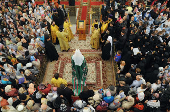 Патриарх Кирилл посетил эстонскую Пюхтицкую обитель в Когалыме