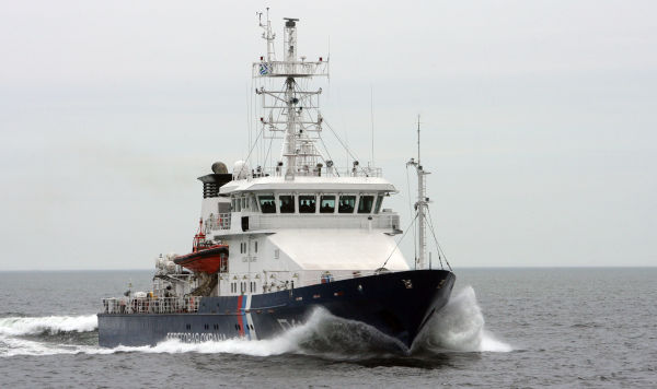 Ходовые испытания природоохранного судна в Балтийске