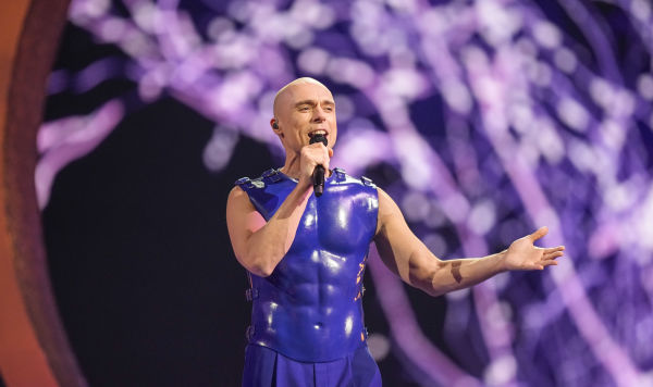 Донс из Латвии на конкурсе Евровидение в Мальмё, Швеция, 9 мая 2024 года