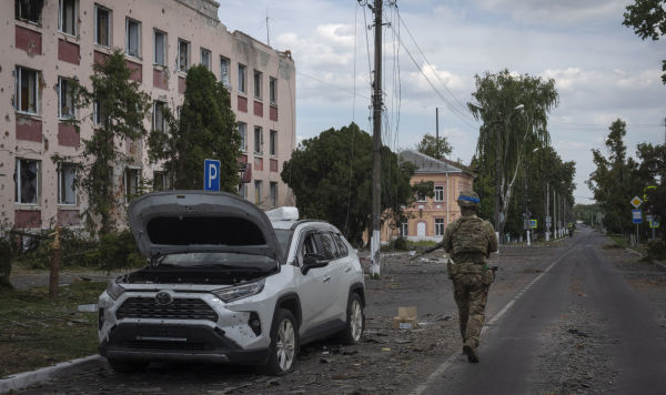 Украинский солдат  в Судже, Курская область, Россия, 16 августа 2024 года