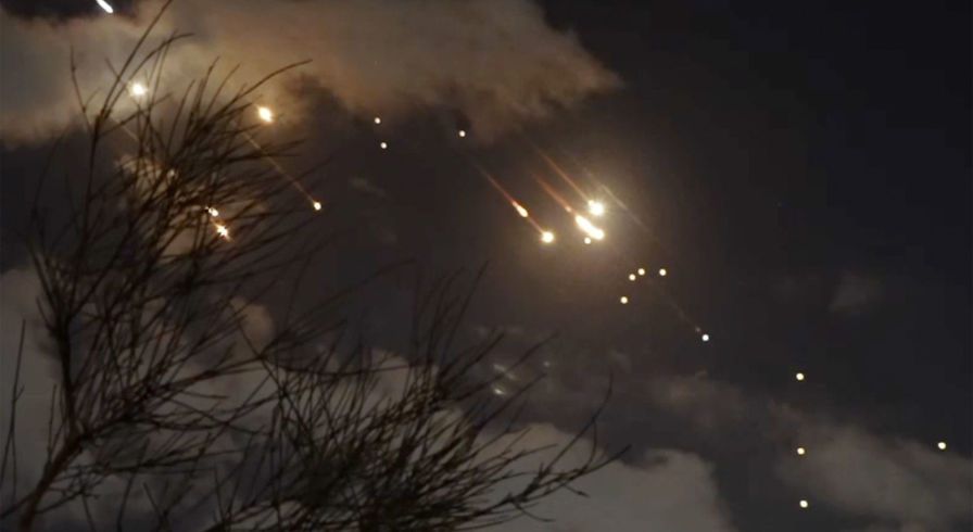 Иранские ракеты над Иерусалимом, Израиль, 1 октября 2024 года