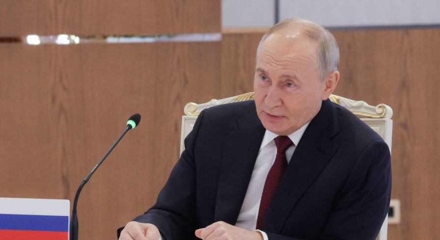 Президент РФ Владимир Путин на заседании ОДКБ в Астане, Казахстан, 28 ноября 2024