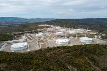 Нефтехранилище Каспийского трубопроводного консорциума (КТК-Р) в Краснодарском крае.  