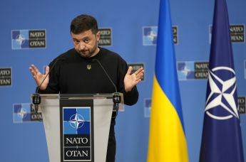 Пресс-конференция Владимира Зеленского в штаб-квартире НАТО в Брюсселе