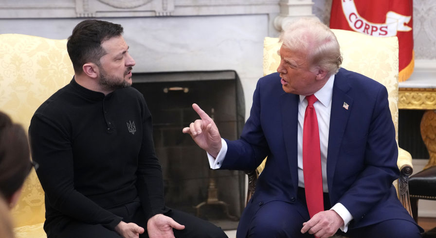 Владимир Зеленский на встрече с Дональдом Трампом в Белом доме