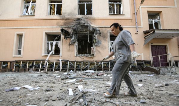 Последствия ударов ВСУ по Калининскому району Донецка