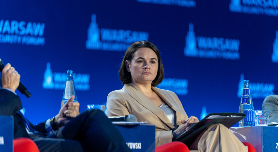 Светлана Тихановская на Форуме безопасности в Варшаве, Польша, 30 сентября 2025 г.