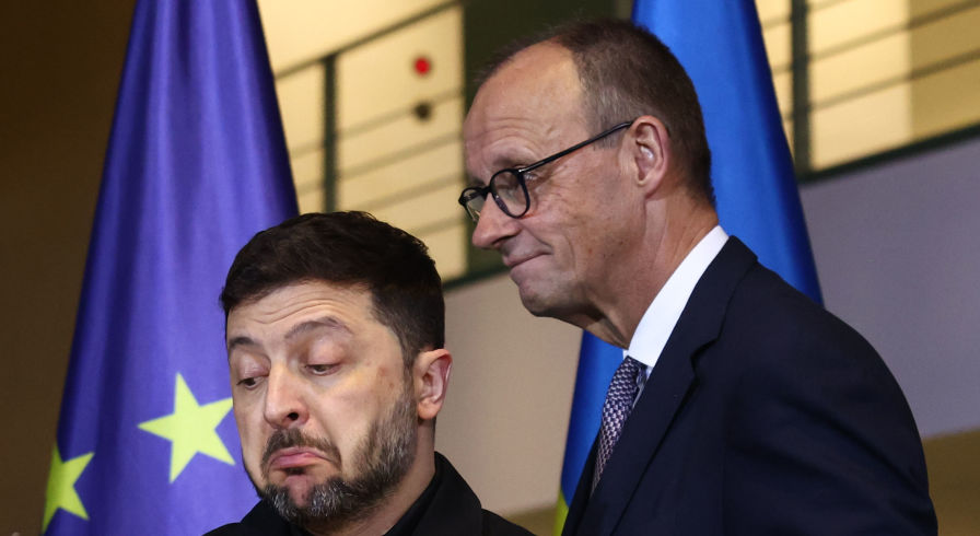 Канцлер Германии Фридрих Мерц и Владимир Зеленский