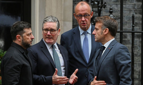 Встреча Владимира Зеленского, Фридриха Мерца, Эммануэля Макрона и Кира Стармера в Лондоне, 8 декабря 2025 г.