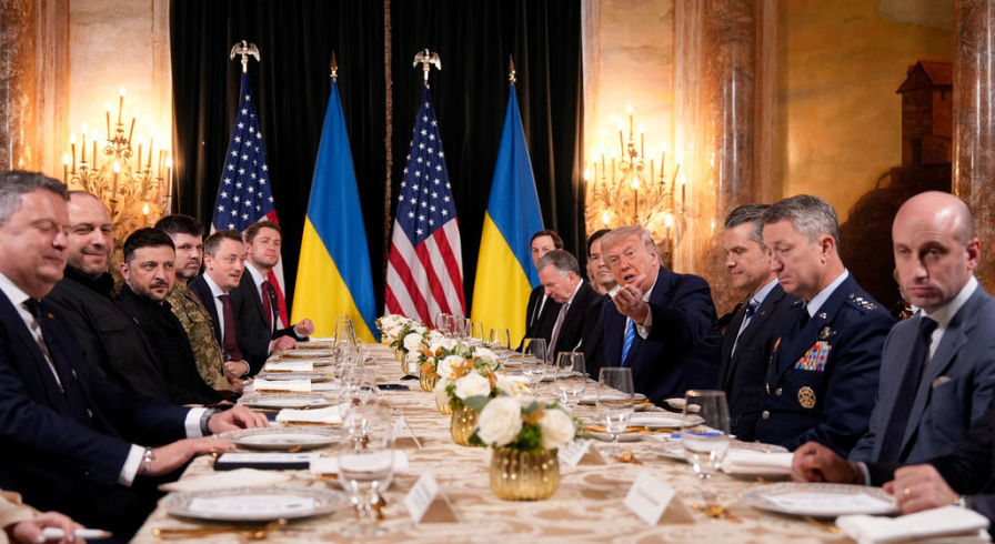 Встреча Дональда Трампа и Владимира Зеленского в Мар-а-Лаго, 28 декабря 2025 г.