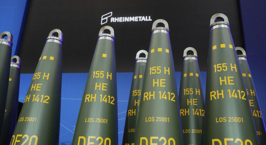 Артиллерийские снаряды немецкого производителя оружия Rheinmetall