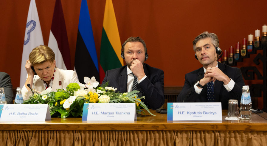 Байба Браже, Маргус Цахкна и Кястутис Будрис