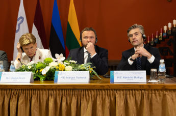 Байба Браже, Маргус Цахкна и Кястутис Будрис