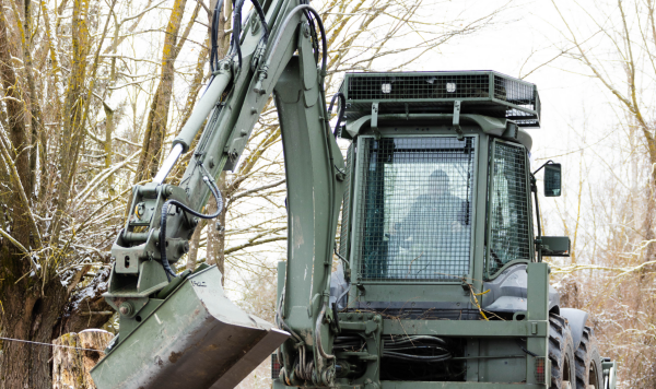 Строительная техника военных Эстонии