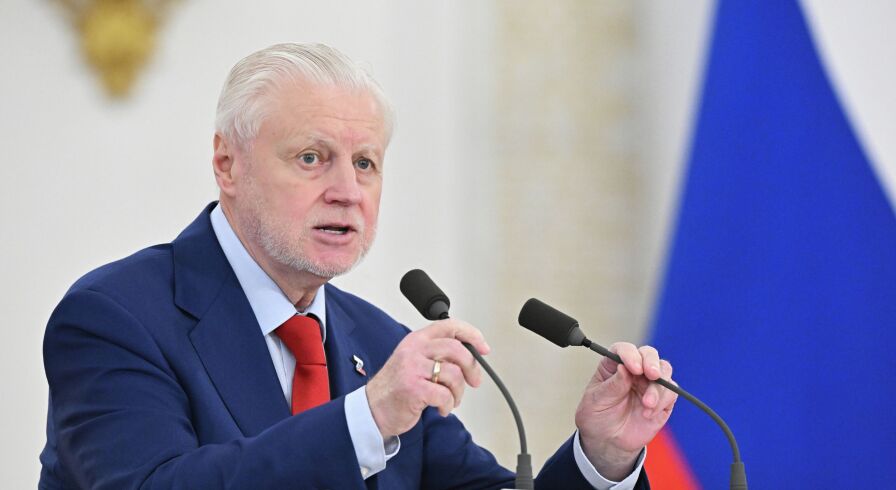 Председатель политической партии "Справедливая Россия" Сергей Миронов
