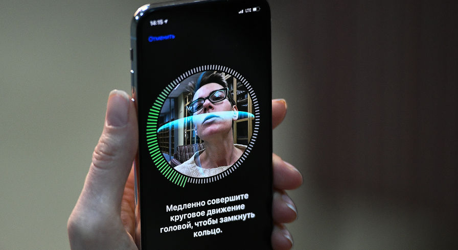 Настройка Face ID на новом смартфоне iPhone X