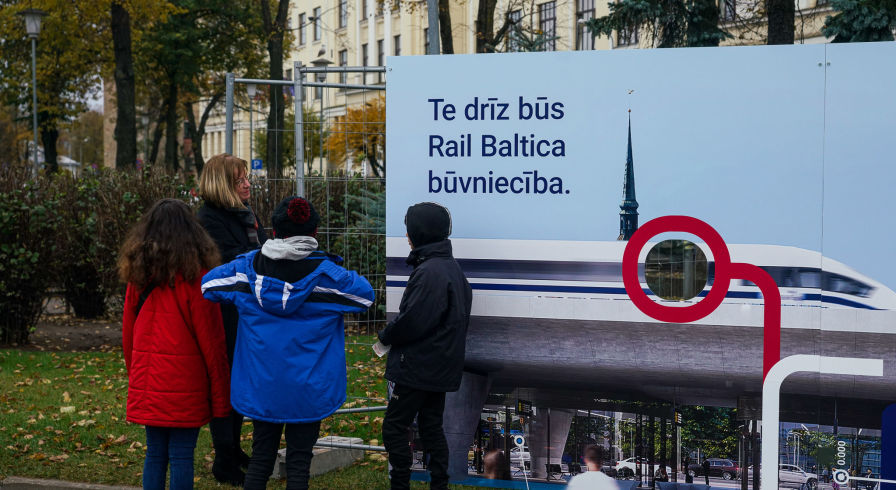 Презентация плана строительства Центрального рижского узла новой железной дороги Rail Baltica