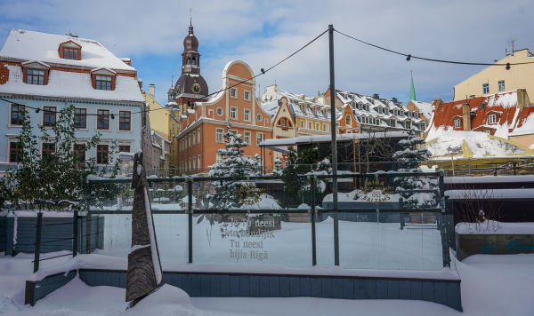 Вид на Старую Ригу и Домский собор Вид на Старую Ригу и Домский собор