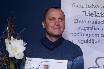 Член правления Екабпилского Латышского общества Гундарс Калве 