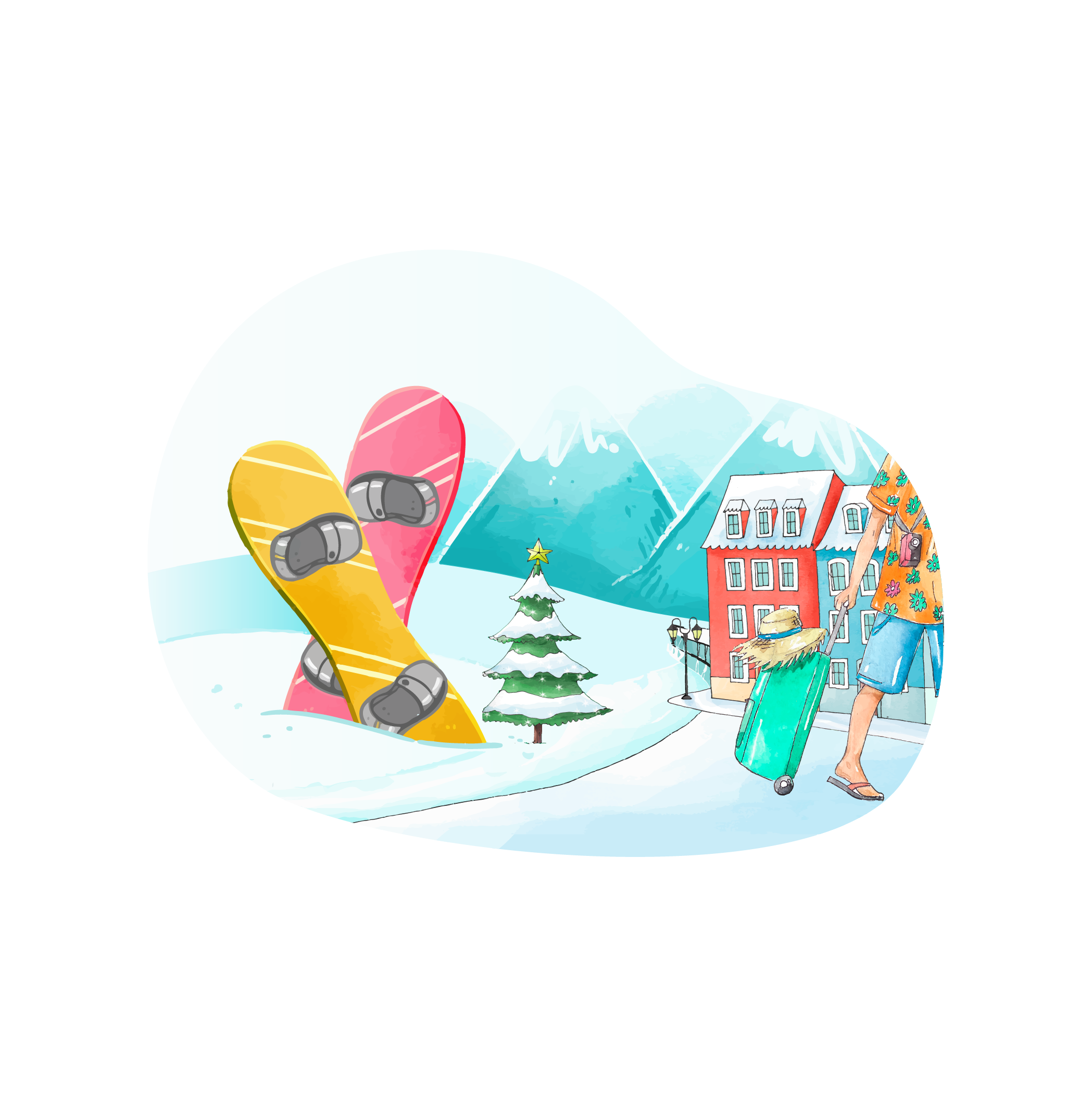 Как жители Прибалтики проводят зимний отпуск