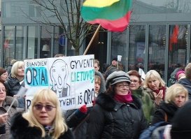 Забастовка педагогов в Литве.