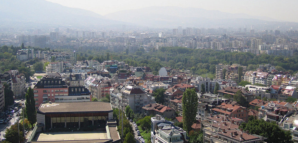 Вид столицы Болгарии Софии.