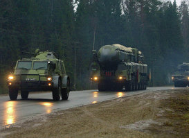 Эшелонированная система охраны ракетного комплекса "Тополь-М".