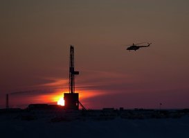 Нефтяная скважина в Восточной Арктике России.
