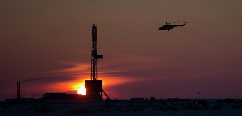 Нефтяная скважина в Восточной Арктике России.