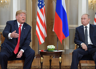 Встреча президента РФ Владимира Путина и президента США Дональда Трампа в Хельсинки