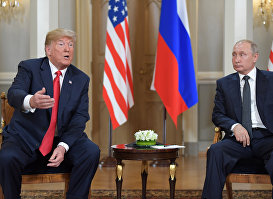 Встреча президента РФ Владимира Путина и президента США Дональда Трампа в Хельсинки
