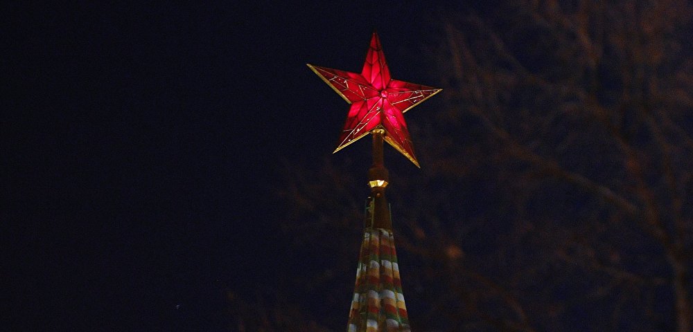 Рубиновая звезда на башне Московского Кремля
